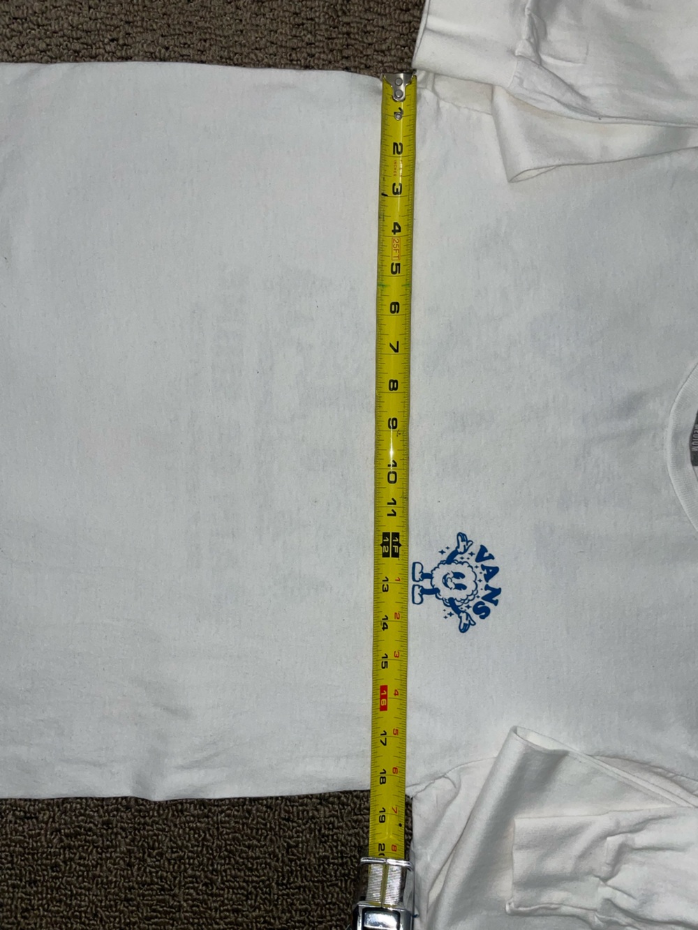 Vans 100% Cotton ”Rain or Shine” Long Sleeve Graphic Tee White Men’s Medium - Picture 9 of 10